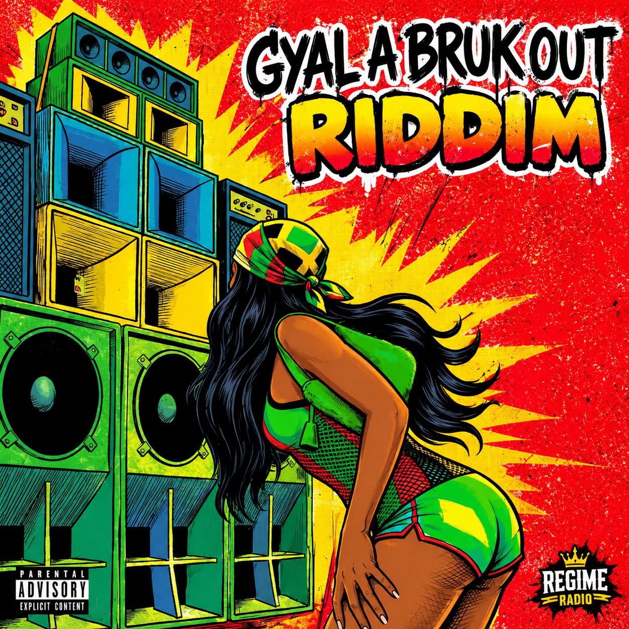 ZIMI RECORDS – GYAL A BRUK OUT RIDDIM cover artwork